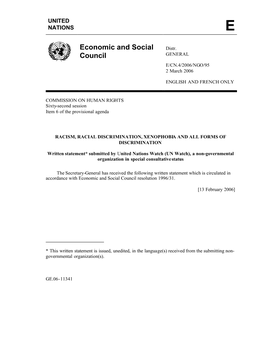 Economic and Social Council Resolution 1996/31