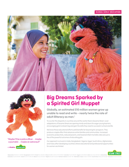 Big Dreams Sparked by a Spirited Girl Muppet