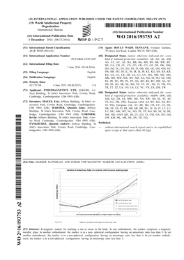 WO 2016/193753 A2 8 December 2016 (08.12.2016) P O P C T