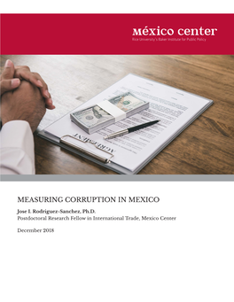 Measuring Corruption in Mexico