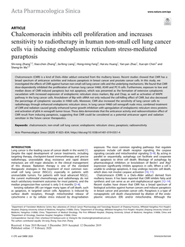 Chalcomoracin Inhibits Cell Proliferation and Increases