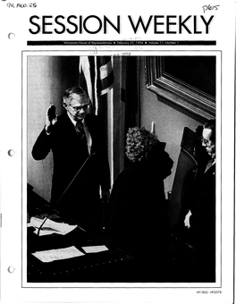 Minnesota House of Representatives • February 25, 994 • Volume 11, Number 1