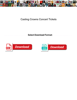 Casting Crowns Concert Tickets
