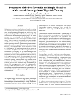 Penetration of the Polyflavonoids and Simple Phenolics