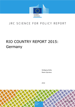 RIO COUNTRY REPORT 2015: Germany
