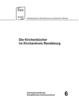 Die Kirchenbücher Im Kirchenkreis Rendsburg