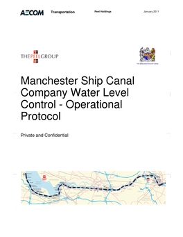 Manchester Ship Canal Company Water Level Control - Operational Protocol