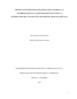 Propuesta De Estrategia Pedagógica Que Favorezca La