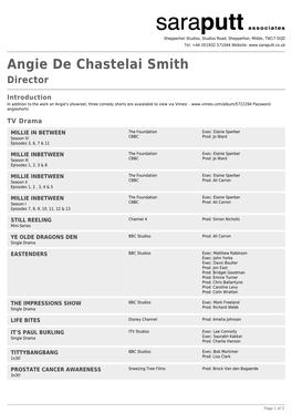 Angie De Chastelai Smith Director