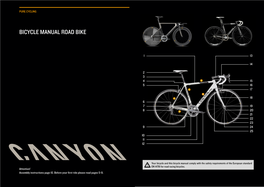 Bicycle Manual Road Bike