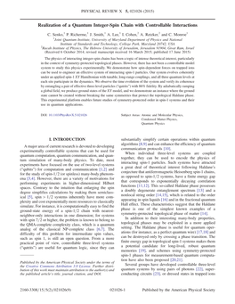 Realization of a Quantum Integer-Spin Chain with Controllable Interactions