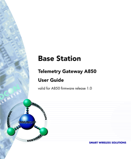 Base Station, A850/440 User Manual