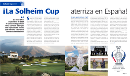 La Solheim Cup 2023 Aterriza En España