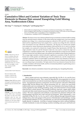 Cumulative Effect and Content Variation of Toxic Trace Elements in Human Hair Around Xiaoqinling Gold Mining Area, Northwestern China