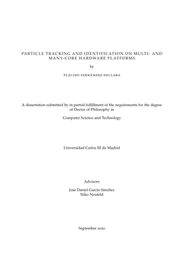 Particle Tracking and Identification on Multi- and Many-Core Hardware