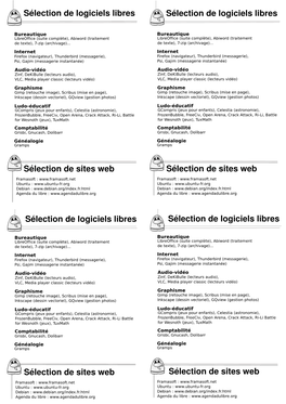 Sélection De Sites Web Sélection De Logiciels Libres Sélection De Sites