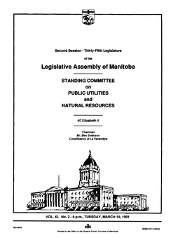 Legislative Assembly of Manitoba