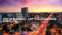 LRT Extension Study Metrolinx Meeting 8 Draft PDBC