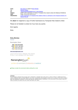 Transpower New Zealand Limited [KS-Ksnational.FID286510] Date: Friday, 10 July 2015 10:47:22 A.M