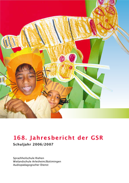 168. Jahresbericht Der GSR Schuljahr 2006/2007