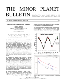 The Minor Planet Bulletin 37 (2010) 45 Classification for 244 Sita