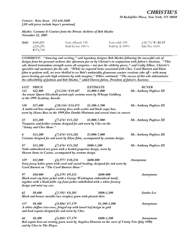 Christie's Specialist and Auctioneer for the Sale