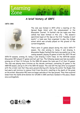 A Brief History of GRFC