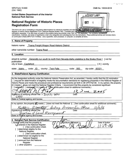 National Register of Historic Places Registration Form