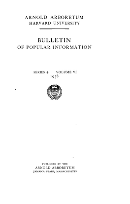 Bulletin of Popular Information