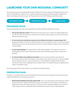 Launching Your Own Missional Community