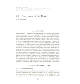 2.2 Ecosystems of the World E