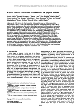 Galileo Orbiter Ultraviolet Observations of Jupiter Aurora