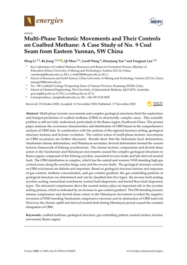 Multi-Phase Tectonic Movements and Their Controls on Coalbed Methane: a Case Study of No