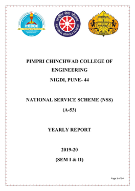 (Nss) (A-53) Yearly Report 2019-20