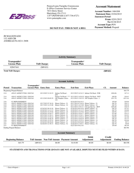 Account Statement