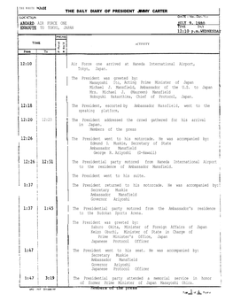 9, 1980 1 ENROUTE to TOKYO, JAPAN I-NE '3 Jr‘U' I 12:10 P.M.WEDNESDA