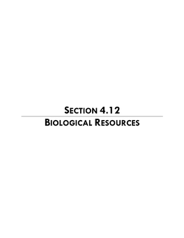 Section 4.12 Biological Resources