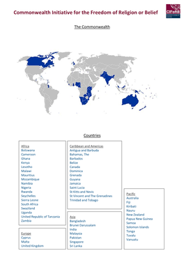 Commonwealth Initiative for the Freedom of Religion Or Belief