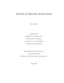 Graphs of Bounded Rank-Width