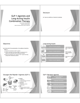 GLP-1 Agonists and Long-Acting Insulin Combination Therapy