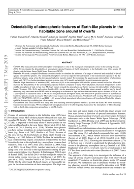 Detectability of Atmospheric Features of Earth-Like Planets in the Habitable