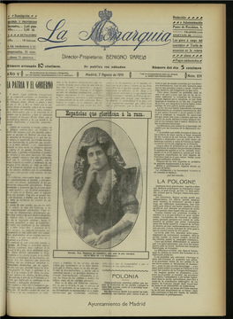 La Monarquía Del 7 De Agosto De 1915, Nº