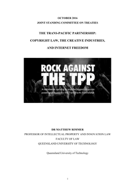 The Trans-Pacific Partnership