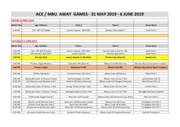 2019 Weekly Fixture Advices.Xlsx