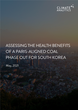 Assessing the Health Benefits of a Paris-Aligned Coal Phase out for South Korea