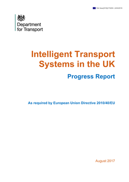 Intelligent Transport Systems in the UK