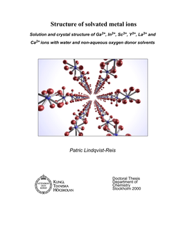 Structure of Solvated Metal Ions