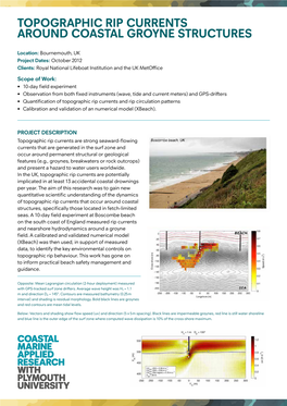 Topographic Rip Currents Around Coastal Groyne Structures