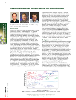 Recent Developments on Hydrogen Release from Ammonia Borane