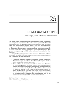 Homology Modeling